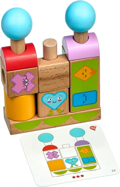 Kolíčková základňa pre stabilné skladanie