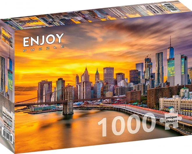 Puzzle New York za súmraku 1000 dielikov