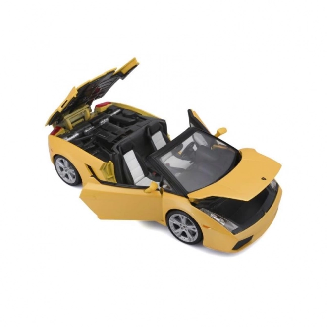 Bburago model Lamborghini Gallardo Spyder žltý