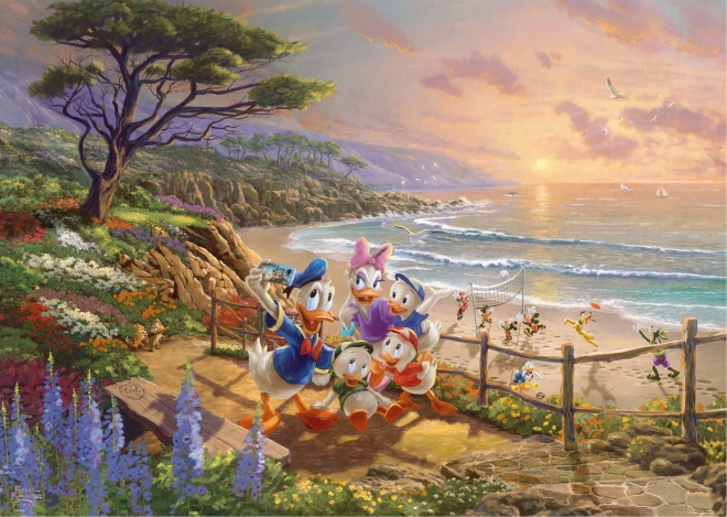 Puzzle Donald a Daisy: Kačacie popoludnie 1000 dielikov