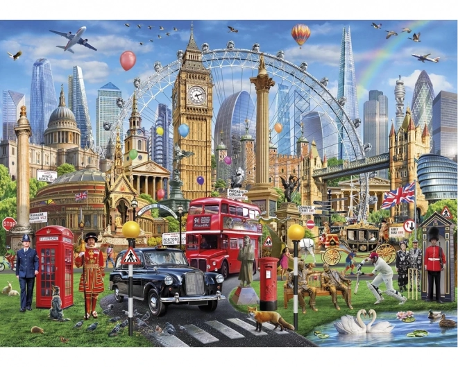 Puzzle Volanie Londýna 1000 dielikov