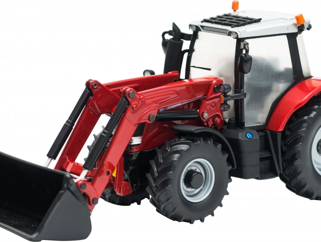 Model traktora s čelným nakladačom Massey Ferguson 6616 v mierke 1:32
