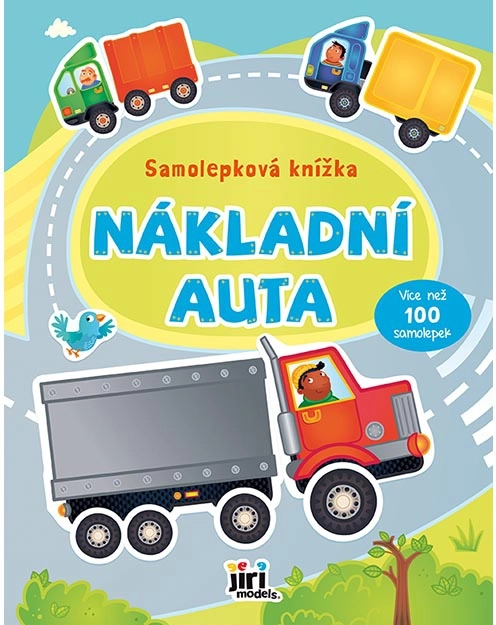 Samolepková knižka Nákladné autá