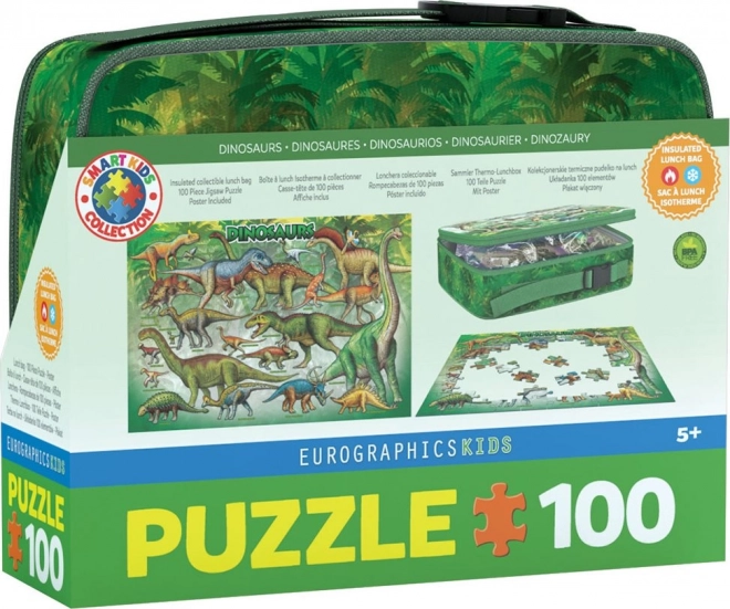 Puzzle v boxe Dinosaurov 100 dielikov