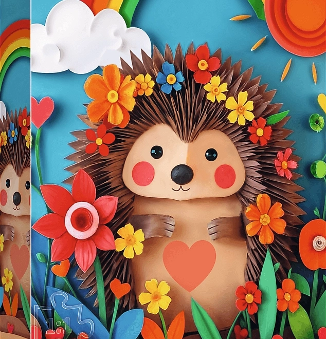 TREFL Puzzle Paper Art: Malý ježko 160 dielikov