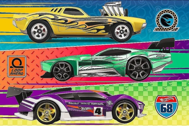 Puzzle Hot Wheels: Závod 60 dielikov