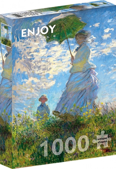 Enjoy Puzzle Claude Monet: Žena so slnečníkom 1000 dielikov
