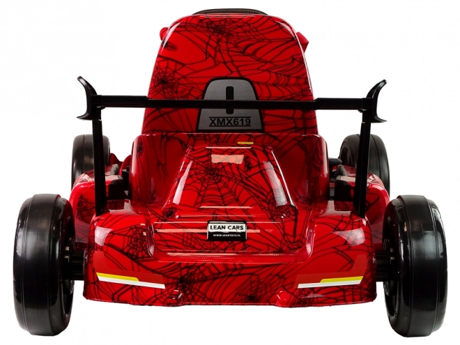 Gokart na akumulátor červený lakovaný Spider