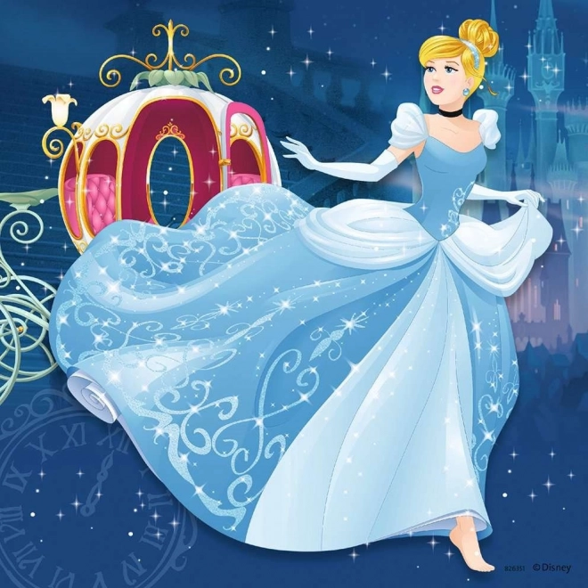 Ravensburger: Puzzle 3v1 - Večer princezien Disney