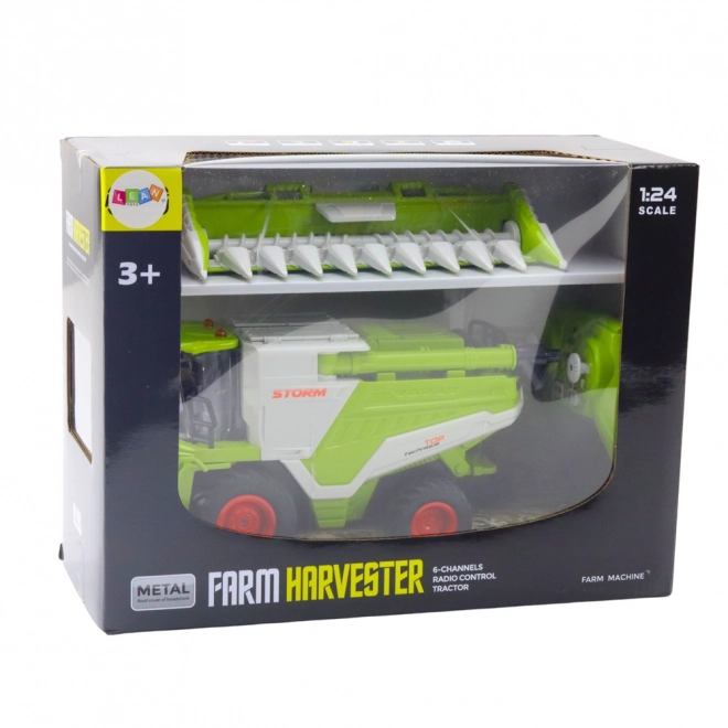 Zábavná RC kombajn 2v1 s parou a svetelnými efektmi