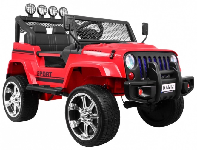 Terénne autíčko Raptor Drifter červené 4x4 s diaľkovým ovládačom a MP3 LED