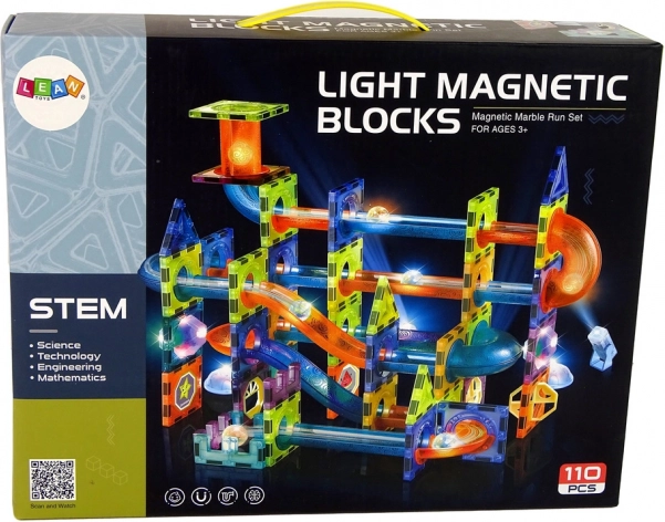 Magnetická kuličková dráha so svetelnými efektmi