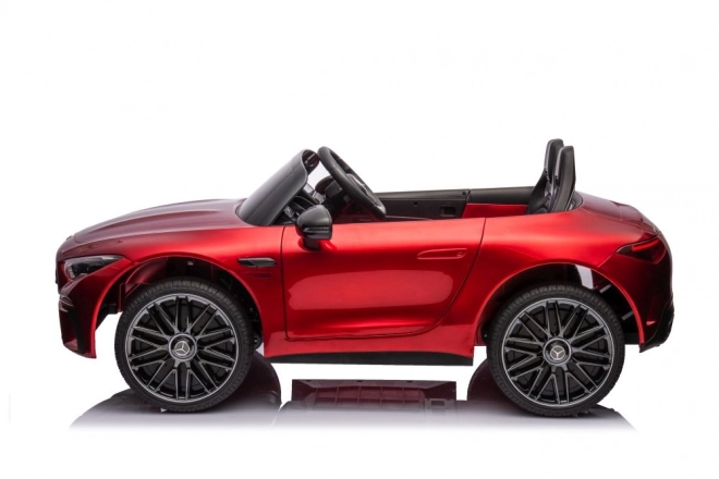 Mercedes AMG SL63 červeno lakované auto na baterky