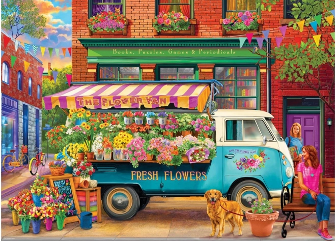 Eurographics Puzzle Kvetinová dodávka 1000 dielikov