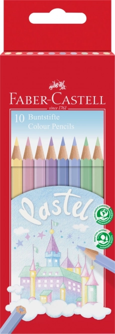 Pastelky Faber-Castell pastelové farby 10 ks