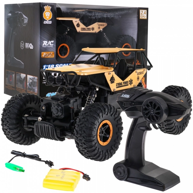 Zlaté diaľkovo ovládané auto Crawler Monster pre deti 6+