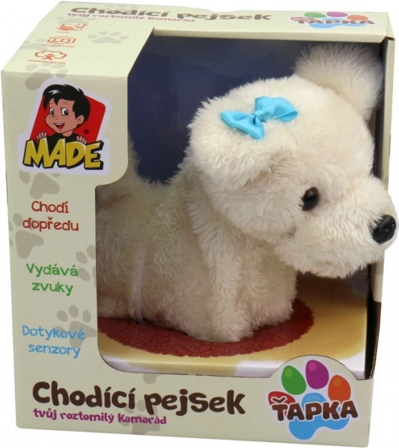Psíček chodiaci plyšový 15 cm