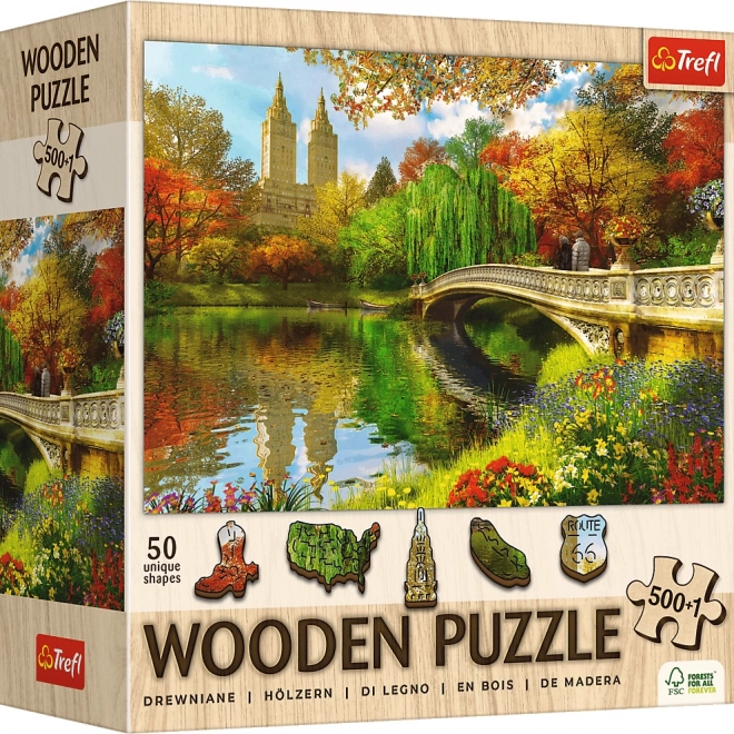 Drevené puzzle Central Park New York