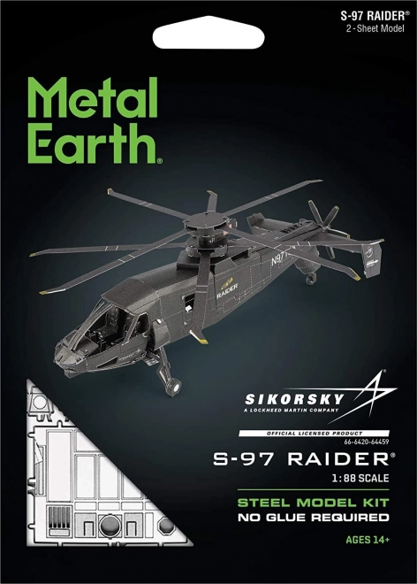Metal Earth 3D puzzle vrtuľník S-97 Raider