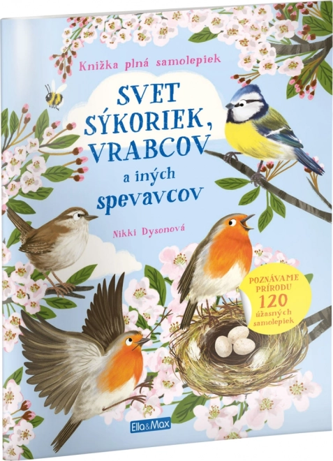 svet sýkoriek, vrabcov a ďalších spevavcov – kniha samolepiek