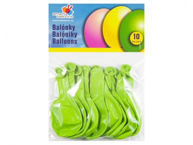 Svetlo zelené nafukovacie balóniky