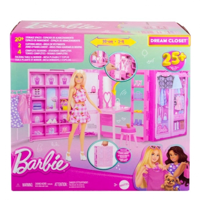 Barbie šatník snov s oblečením