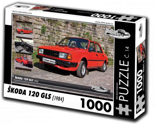 Retro-autá Puzzle Škoda 120 GLS (1984) 1000 dielikov