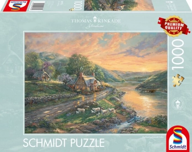 Puzzle Svitanie v Emerald Valley 1000 dielikov