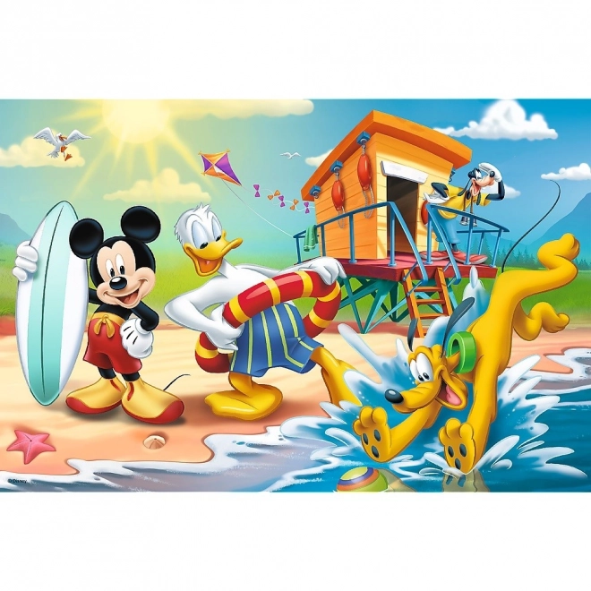 Trefl Puzzle Mickey Mouse na pláži 60 dielikov