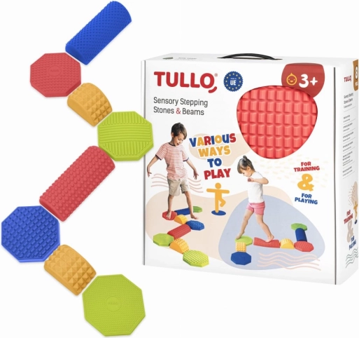 Senzorická balančná stezka – kombinovaný set 8 dielov