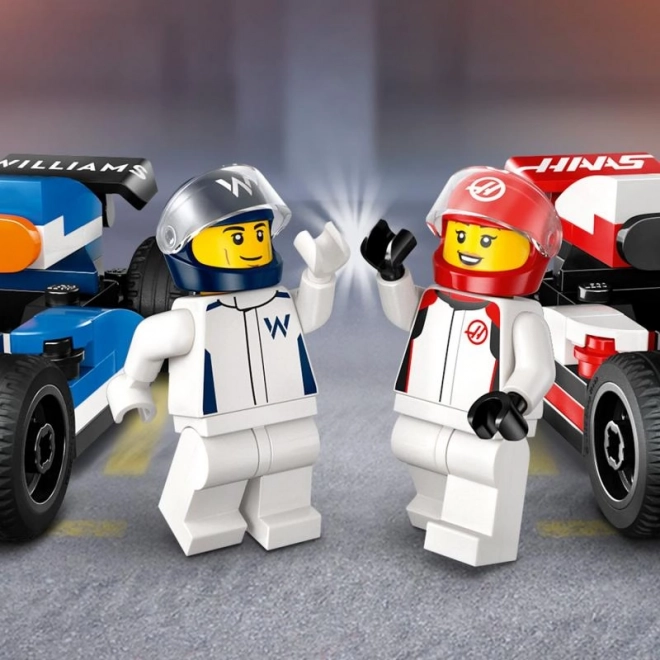 LEGO City F1 pretekárske autá Williams Racing a Haas F1