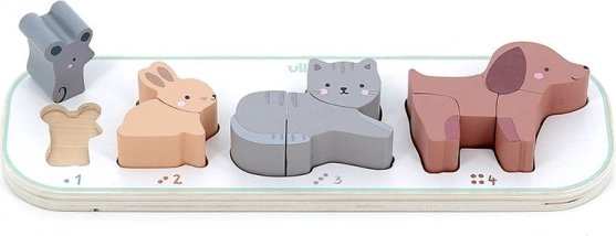 Vkladacie puzzle Učím sa počítať zvieratká Vilac Sarah Betz
