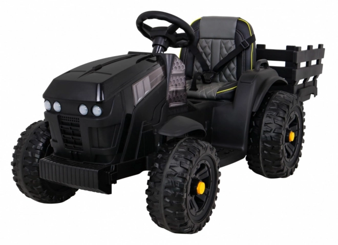 Titanový traktor s prívesom čierny