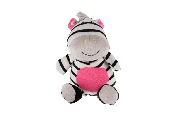 Plyšová chrastítko Zebra 24 cm