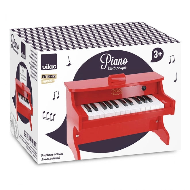 Elektronické Piano Červené