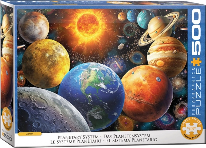 Eurographics puzzle slnečná sústava XL 500 dielikov
