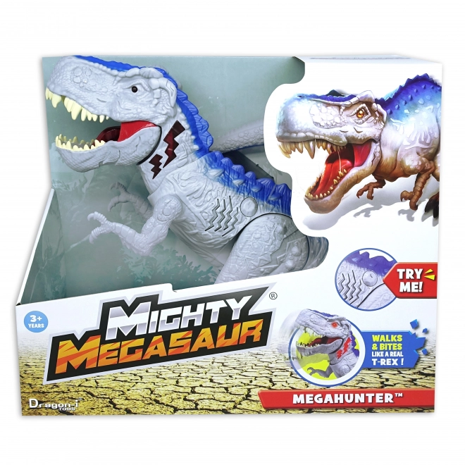 Mighty Megasaur Megahunter šedo-modrý