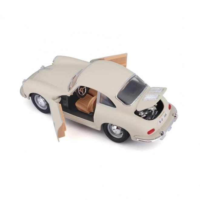 Kovový model Porsche 356B Coupe (1961) Ivory v mierke 1:24