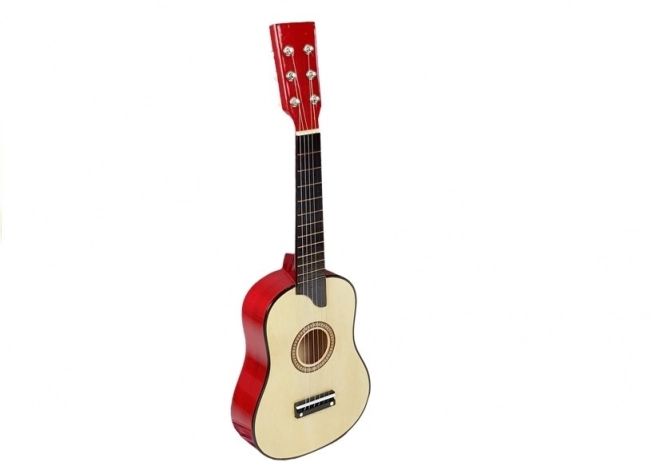 Drevená Gitara Krémová S Trsátkom