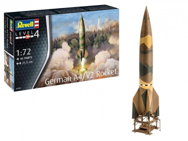 Model nemeckej rakety A4/V2