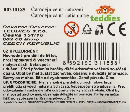 Plastová čarodejnica na natiahnutie 7 cm