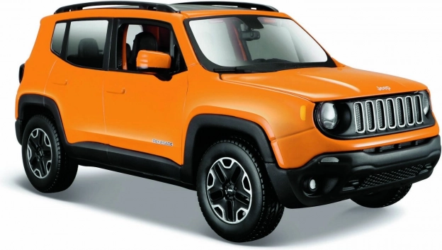 Kovový model JEEP Renegade oranžový 1:24