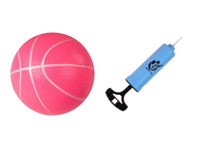 Ružový basketbal a pumpička
