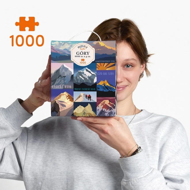 Puzzlove Góry 8000 m n.p.m. puzzle rodinné 1000 dielikov