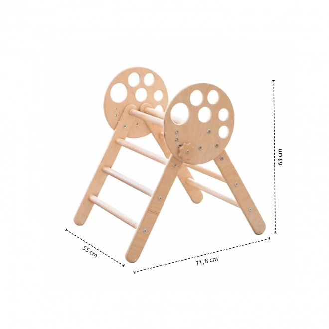 Montessori piklerový trojuholník, Mini Natural Wood