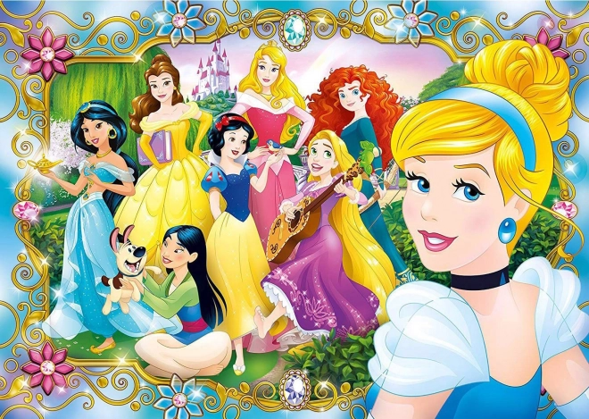 Puzzle s drahokamami Zábava s Disney princeznami