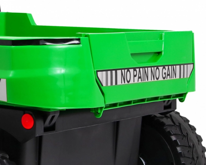 Farmárske auto pre 2 deti Zelené + 4x4 + Diaľkové ovládanie + Kiper + LED Audio