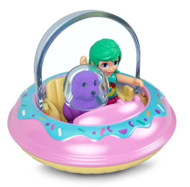 Figúrky Polly Pocket Pollyville - Autíčko Čerešničný Donut