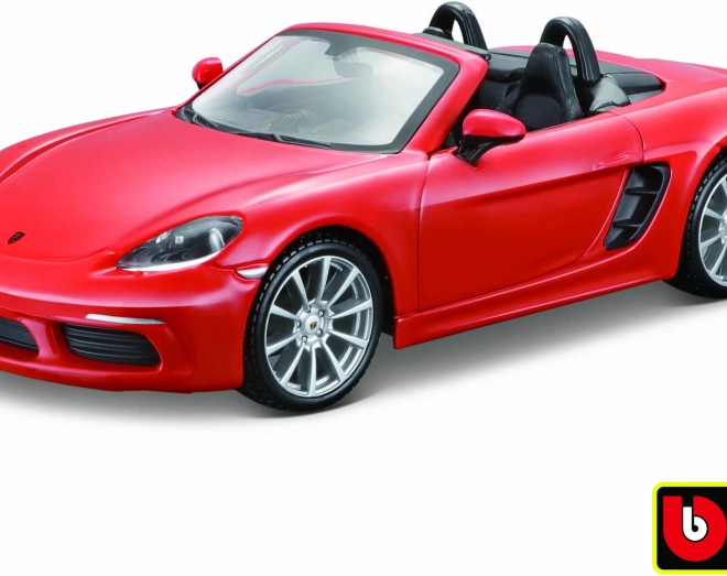 Model Bburago Porsche 718 Boxster oranžová 1:24