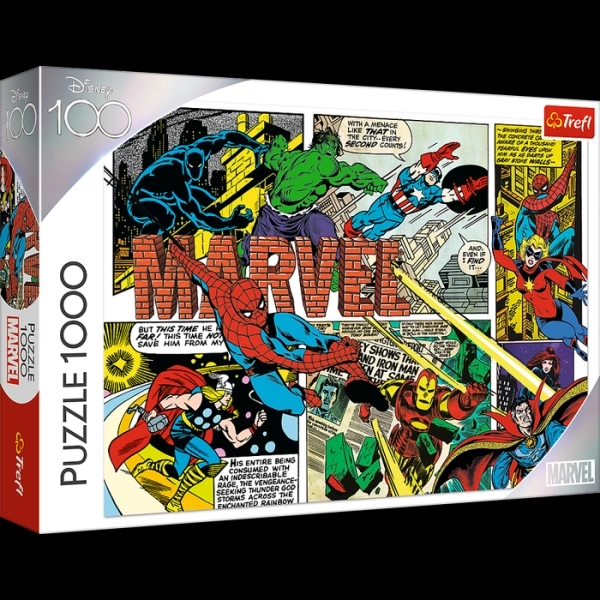 Puzzle Disney 100 let: Neporaziteľní Avengers 1000 dielikov